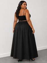Load image into Gallery viewer, Ruched Maxi Skirt with Pockets
