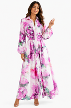 Load image into Gallery viewer, Kira Long Sleeve Maxi Shirt Dress
