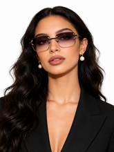Load image into Gallery viewer, Rimless Gradient Tinted Sunglasses
