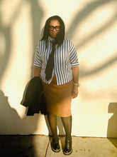 Load image into Gallery viewer, Striped Collared Neck Half Sleeve Shirt
