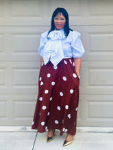 Load image into Gallery viewer, Polka Dot Spaghetti Strap Maxi Dress
