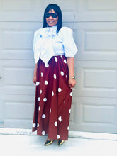 Load image into Gallery viewer, Polka Dot Spaghetti Strap Maxi Dress
