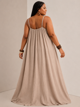 Load image into Gallery viewer, Carmen Spaghetti Strap Flowy Maxi Dress
