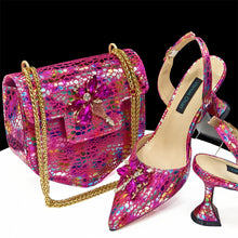 Load image into Gallery viewer, Ebony Shoes and Bag Set
