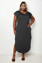 Load image into Gallery viewer, Nexus Batwing Sleeve V Neck Long Dress
