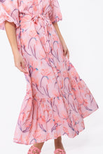 Load image into Gallery viewer, Alice Dress Short Sleeve (Peach Flower)
