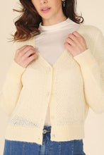 Load image into Gallery viewer, Wool blended sheer cardigan
