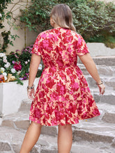 Load image into Gallery viewer, Rosie Printed V-Neck Flutter Sleeve Dress
