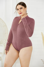 Load image into Gallery viewer, Zip Up Long Sleeve Bodysuit
