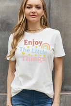 Load image into Gallery viewer, ENJOY THE LITTLE THINGS Graphic Cotton Tee
