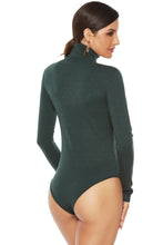 Load image into Gallery viewer, Ribbed Turtleneck Long Sleeve Bodysuit
