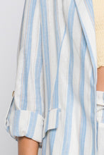 Load image into Gallery viewer, Love Tree Linen Woven Striped Blazer
