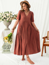 Load image into Gallery viewer, Kansas Flutter Sleeve Midi Dress
