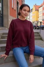 Load image into Gallery viewer, Round Neck Dropped Shoulder Sweater
