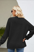 Load image into Gallery viewer, Open Front Raglan Sleeve Pocketed Cardigan
