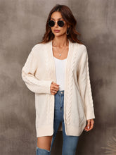 Load image into Gallery viewer, Angel Wings Warm Fall Mixed Knit Open Front Longline Cardigan
