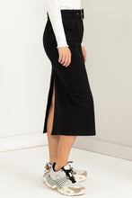 Load image into Gallery viewer, Professional Poise Buckled Belt Cargo Skirt
