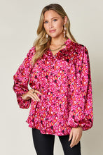 Load image into Gallery viewer, Double Take Full Size Printed Long Sleeve Blouse
