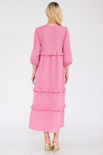 Load image into Gallery viewer, Celeste Full Size Tiered-Ruffle Midi Dress
