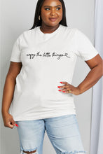 Load image into Gallery viewer, ENJOY THE LITTLE THINGS Graphic Cotton Tee
