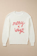 Load image into Gallery viewer, MERRY &amp; BRIGHT Round Neck Sweater
