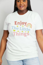 Load image into Gallery viewer, ENJOY THE LITTLE THINGS Graphic Cotton Tee
