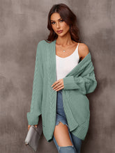 Load image into Gallery viewer, Angel Wings Warm Fall Mixed Knit Open Front Longline Cardigan
