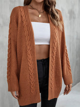 Load image into Gallery viewer, Angel Wings Warm Fall Mixed Knit Open Front Longline Cardigan
