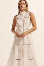 Load image into Gallery viewer, Close-up showing model's face and dress details
