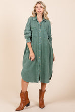 Load image into Gallery viewer, MADDIE Midi Shirt Dress
