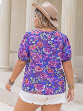 Load image into Gallery viewer, Kenzy Notched Short Sleeve Blouse
