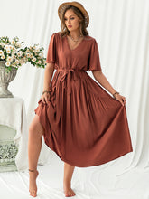 Load image into Gallery viewer, Kansas Flutter Sleeve Midi Dress
