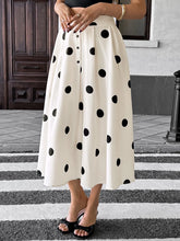 Load image into Gallery viewer, Krista Polka Dot Button Front Maxi Skirt
