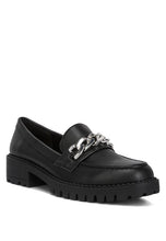 Load image into Gallery viewer, Ashby Faux Leather Chunky Block Heel Loafers
