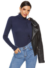 Load image into Gallery viewer, Ribbed Turtleneck Long Sleeve Bodysuit
