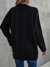 Load image into Gallery viewer, Angel Wings Warm Fall Mixed Knit Open Front Longline Cardigan
