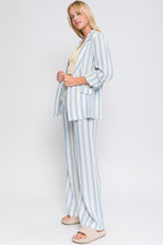 Load image into Gallery viewer, Love Tree Linen Woven Striped Blazer
