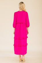 Load image into Gallery viewer, Celeste Full Size Tiered-Ruffle Midi Dress
