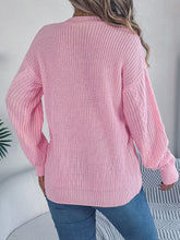 Load image into Gallery viewer, Cable-Knit Long Sleeve Cardigan
