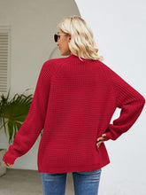 Load image into Gallery viewer, Open Front Raglan Sleeve Pocketed Cardigan
