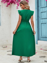 Load image into Gallery viewer, Taylor  V-Neck Pleated Dress
