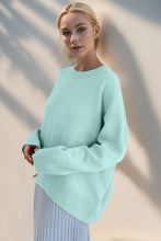 Load image into Gallery viewer, Round Neck Dropped Shoulder Sweater
