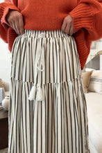 Load image into Gallery viewer, Tied Striped Maxi Skirt
