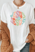 Load image into Gallery viewer, Jesus Floral Pastel Graphic Tee
