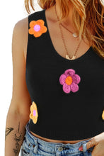 Load image into Gallery viewer, Flower Scoop Neck Knit Vest
