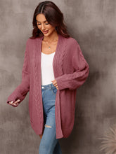 Load image into Gallery viewer, Angel Wings Warm Fall Mixed Knit Open Front Longline Cardigan
