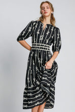 Load image into Gallery viewer, Umgee Velvet Trim Midi Dress
