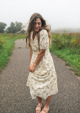 Load image into Gallery viewer, Katrina Half Sleeve Floral Midi Dress
