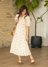 Load image into Gallery viewer, Katrina Half Sleeve Floral Midi Dress
