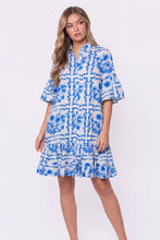 Load image into Gallery viewer, Lola Dress (White Blue)

